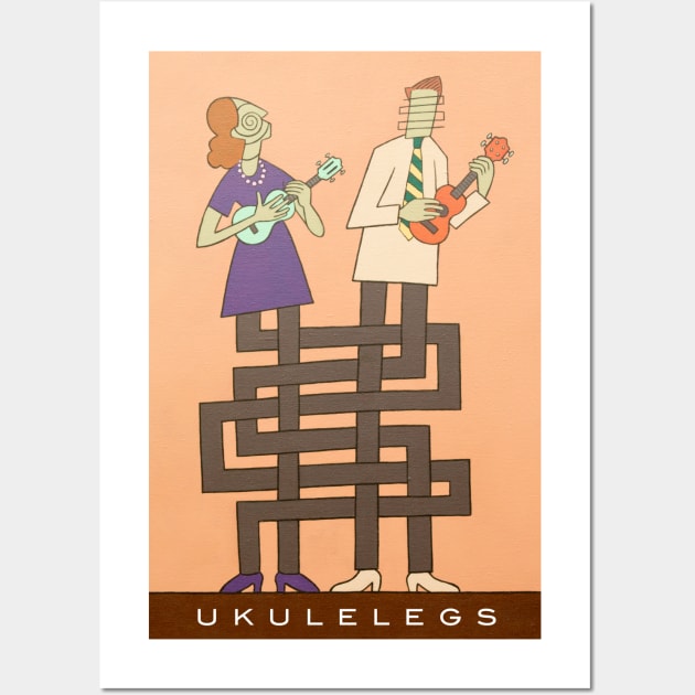 Ukulelegs with title Wall Art by RoseOfCorn